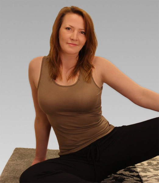 Damen Tank-Top in mokka