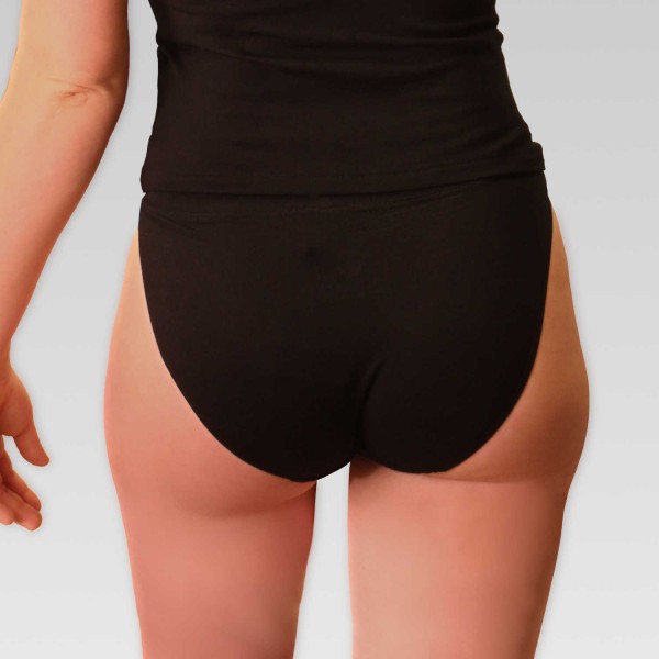 Damen Bikini-Slip in schwarz