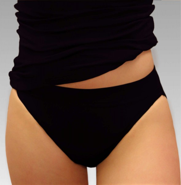 Damen Bikini-Slip in schwarz
