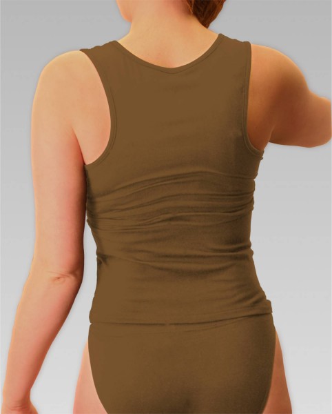 Damen Tank-Top in mokka
