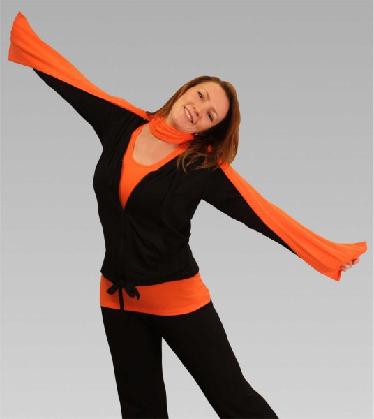 Damen Kapuzenjacke in schwarz