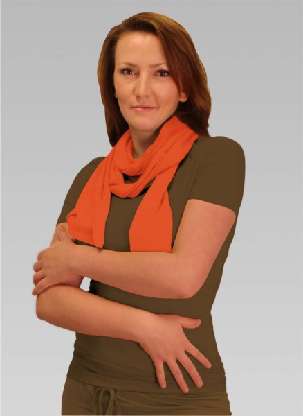 Damen T-Shirt in mokka